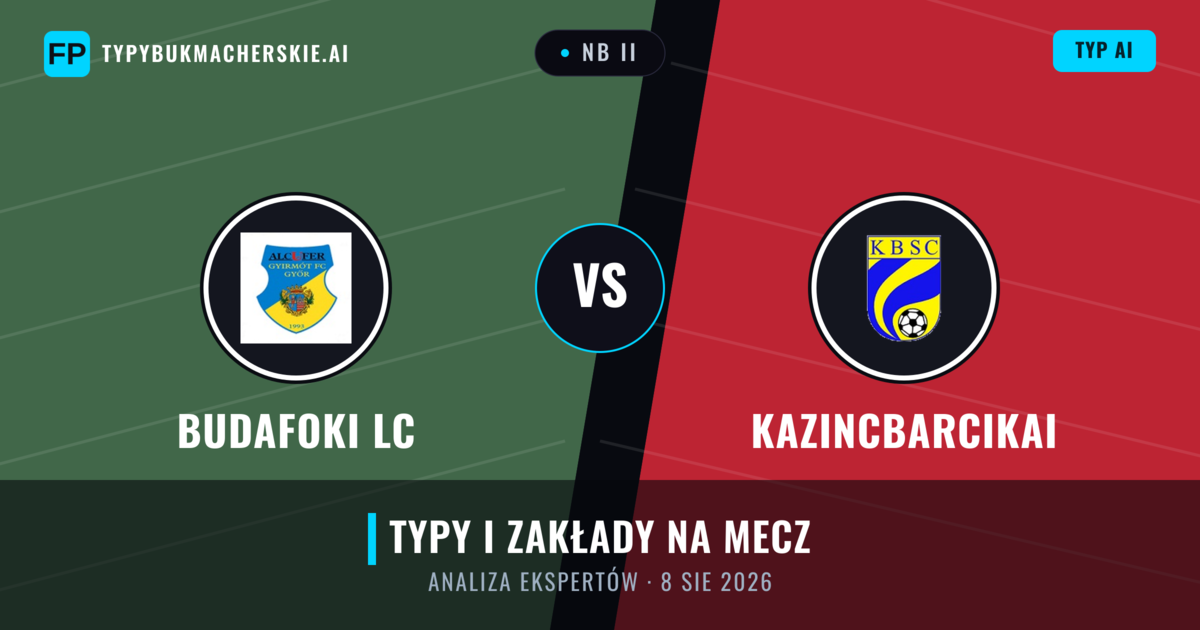 Budafoki LC vs Kazincbarcikai — typy i zapowiedź meczu