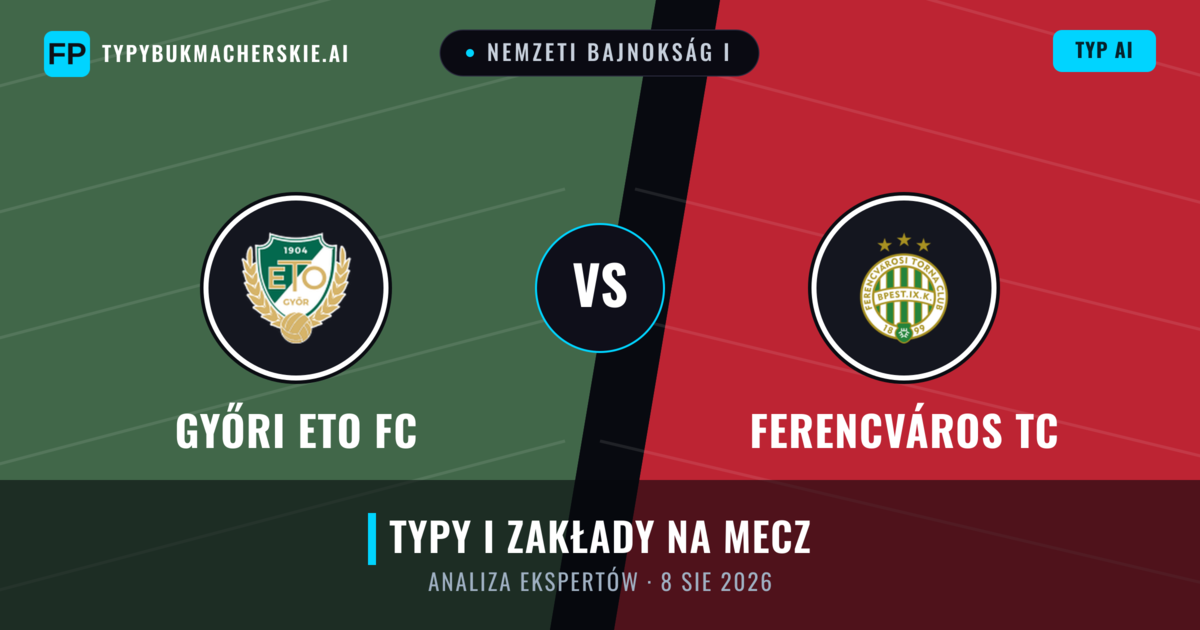 Győri ETO FC vs Ferencváros TC — typy i zapowiedź meczu