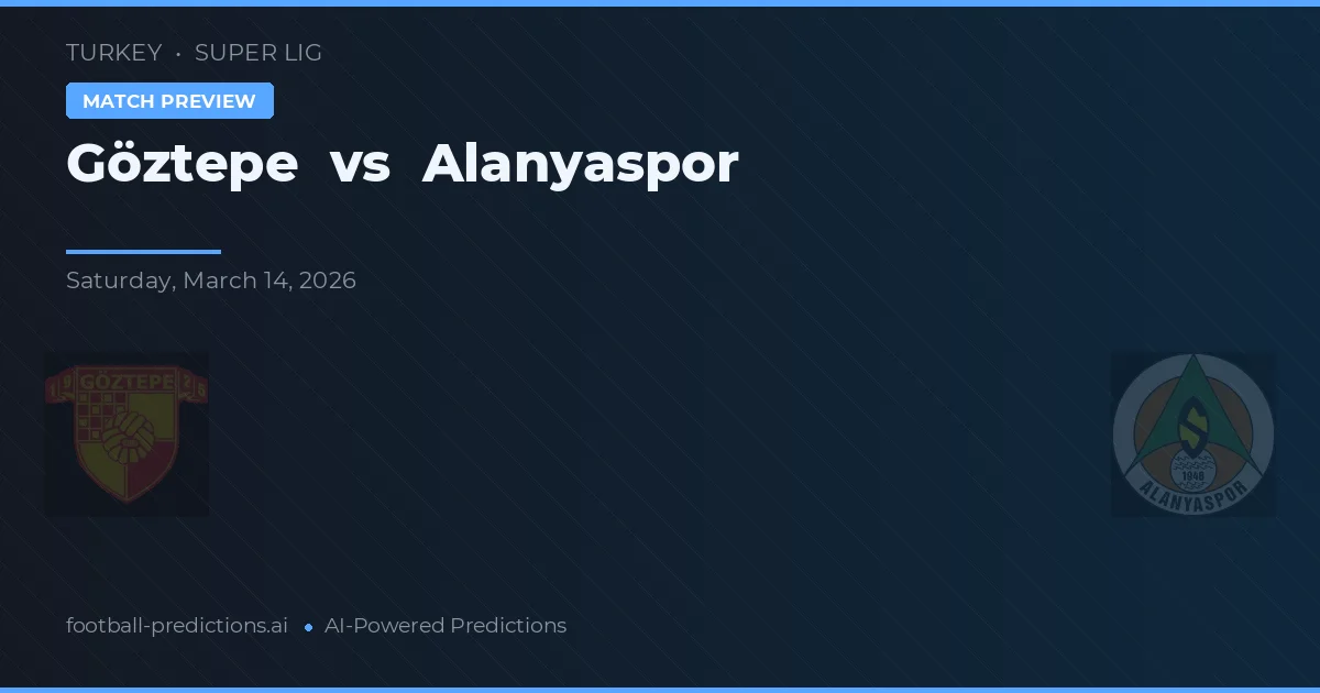 Göztepe vs Alanyaspor — typy i zapowiedź meczu