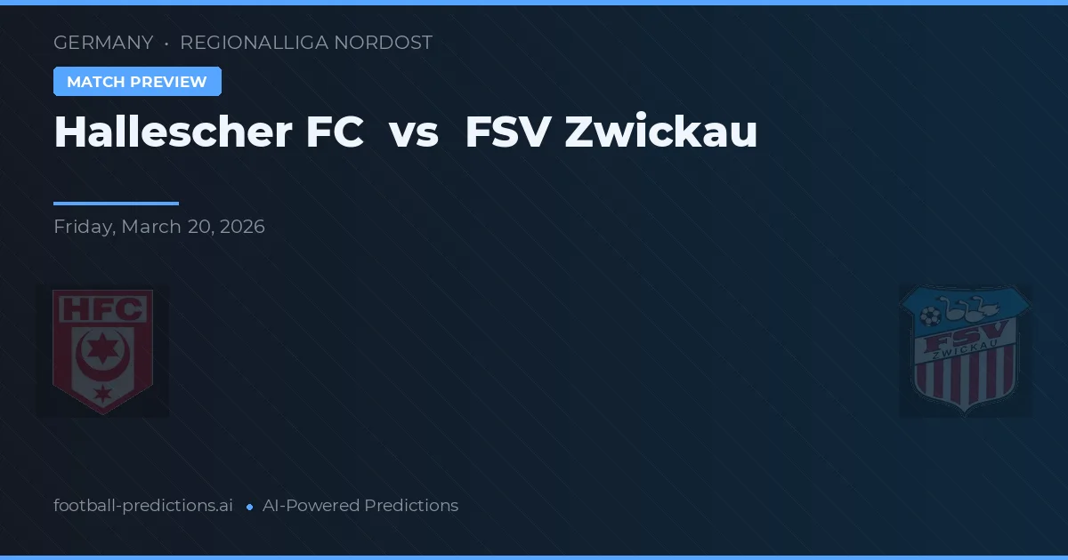 Hallescher FC vs FSV Zwickau — typy i zapowiedź meczu