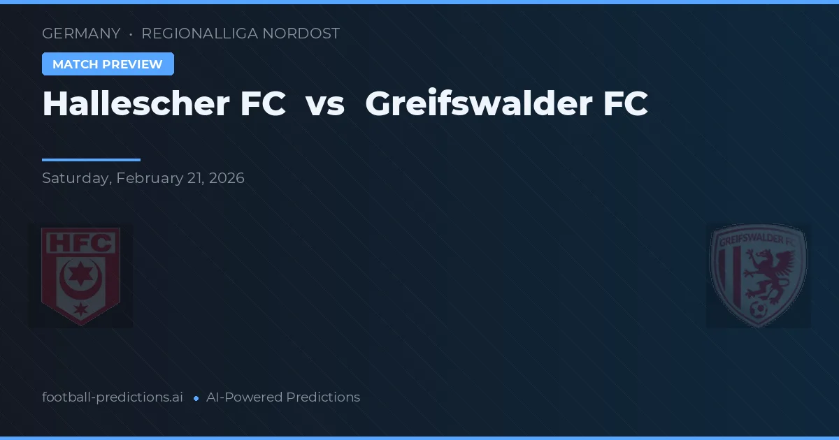 Hallescher FC vs Greifswalder FC — typy i zapowiedź meczu