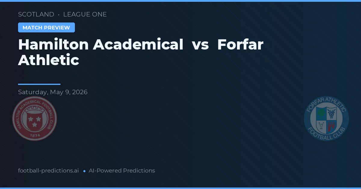 Hamilton Academical vs Forfar Athletic — typy i zapowiedź meczu