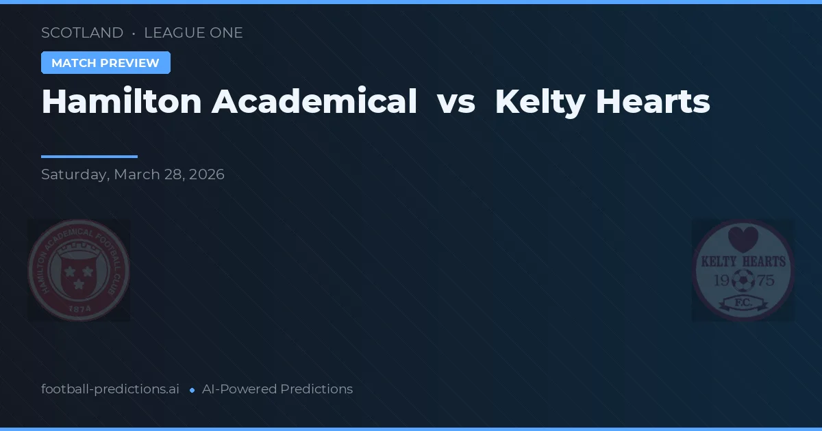 Hamilton Academical vs Kelty Hearts — typy i zapowiedź meczu