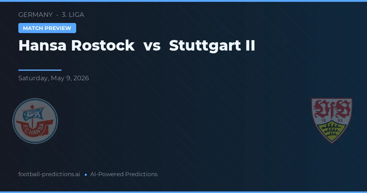 Hansa Rostock vs Stuttgart II — typy i zapowiedź meczu