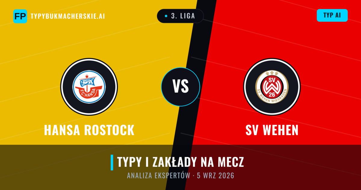 Hansa Rostock vs SV Wehen — typy i zapowiedź meczu