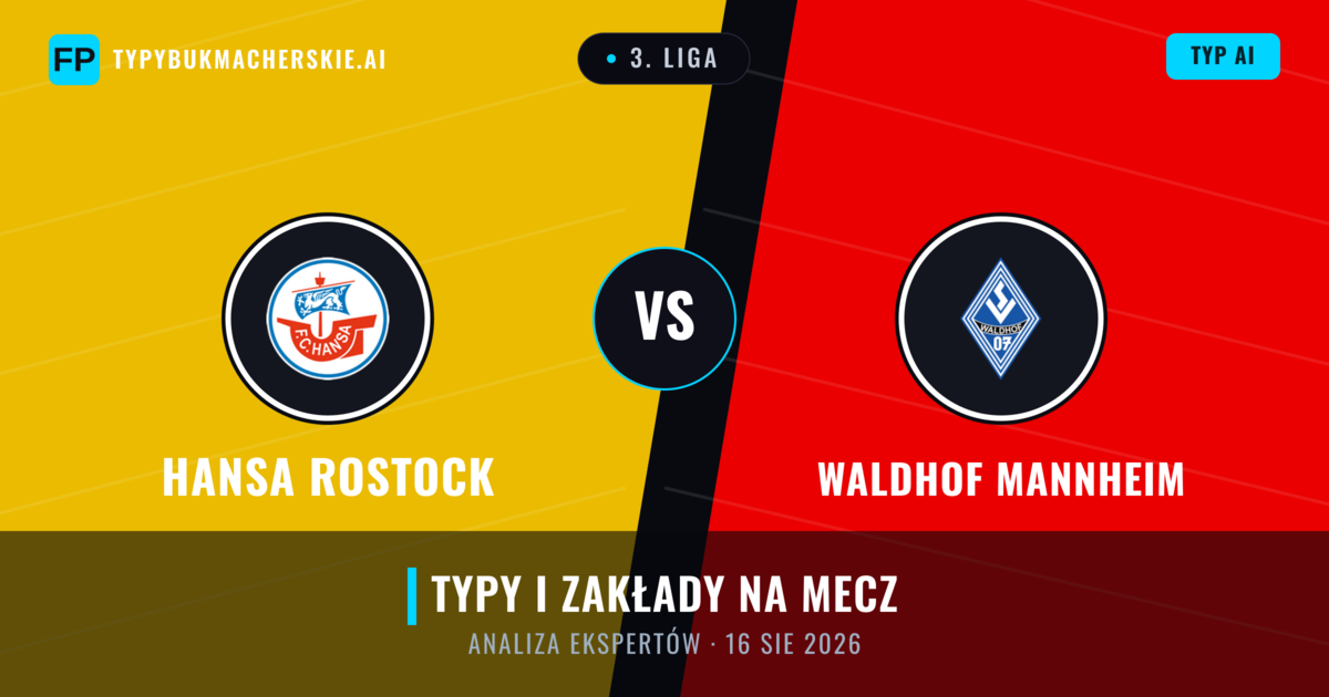 Hansa Rostock vs Waldhof Mannheim — typy i zapowiedź meczu