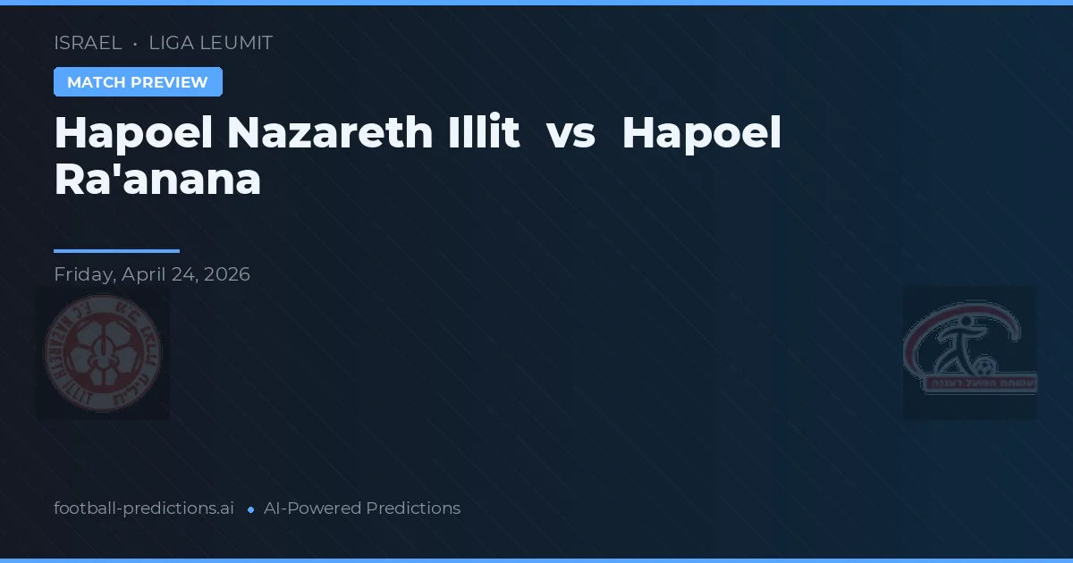 Hapoel Raanana vs Hapoel Nazareth Illit — typy i zapowiedź meczu