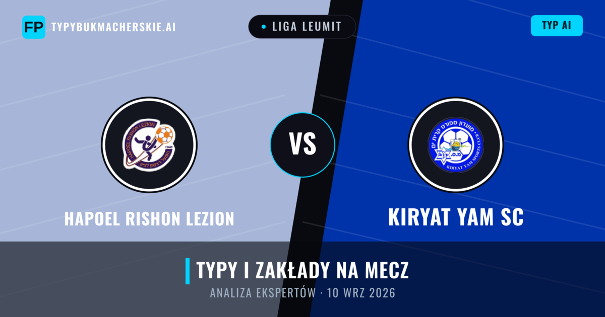 Hapoel Rishon LeZion vs Kiryat Yam SC — typy i zapowiedź meczu