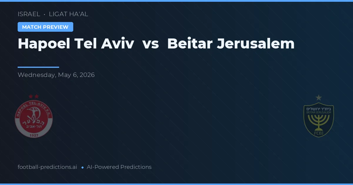 Hapoel Tel Awiw vs Beitar Jerozolima preview