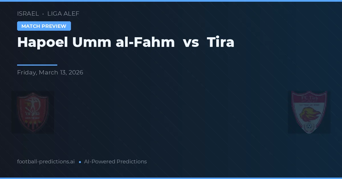 Hapoel Umm al-Fahm vs Tira — typy i zapowiedź meczu