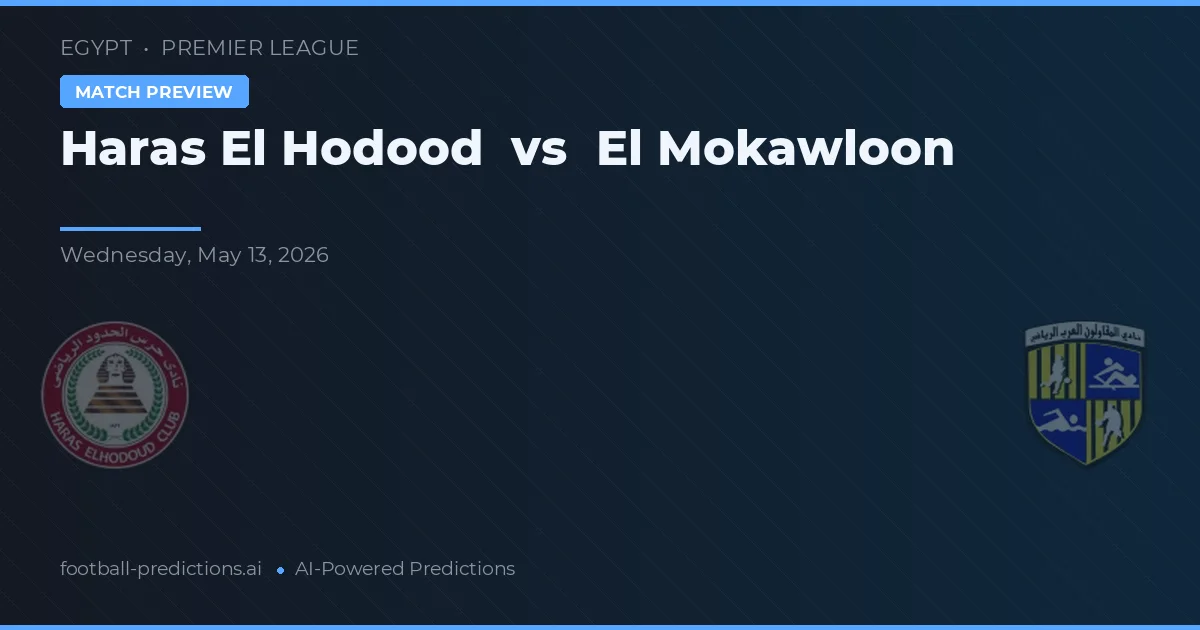 Haras El Hodood vs El Mokawloon — typy i zapowiedź meczu