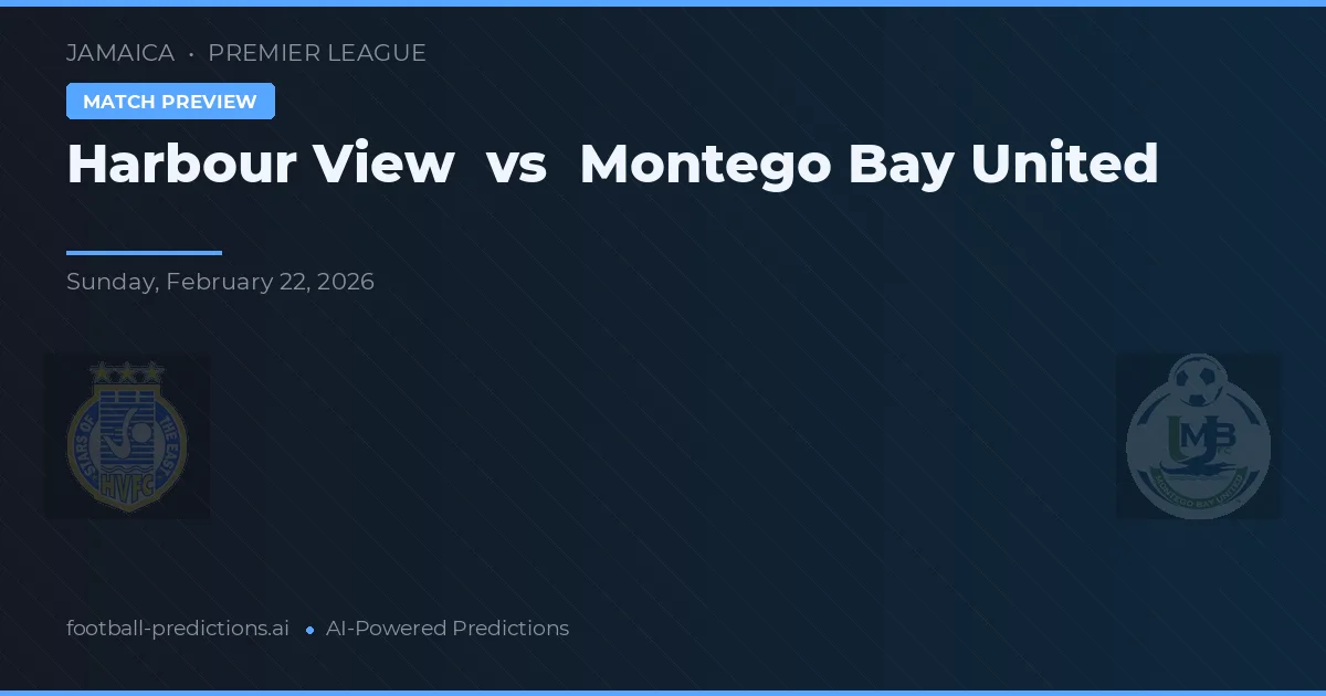 Harbour View vs Montego Bay United — typy i zapowiedź meczu