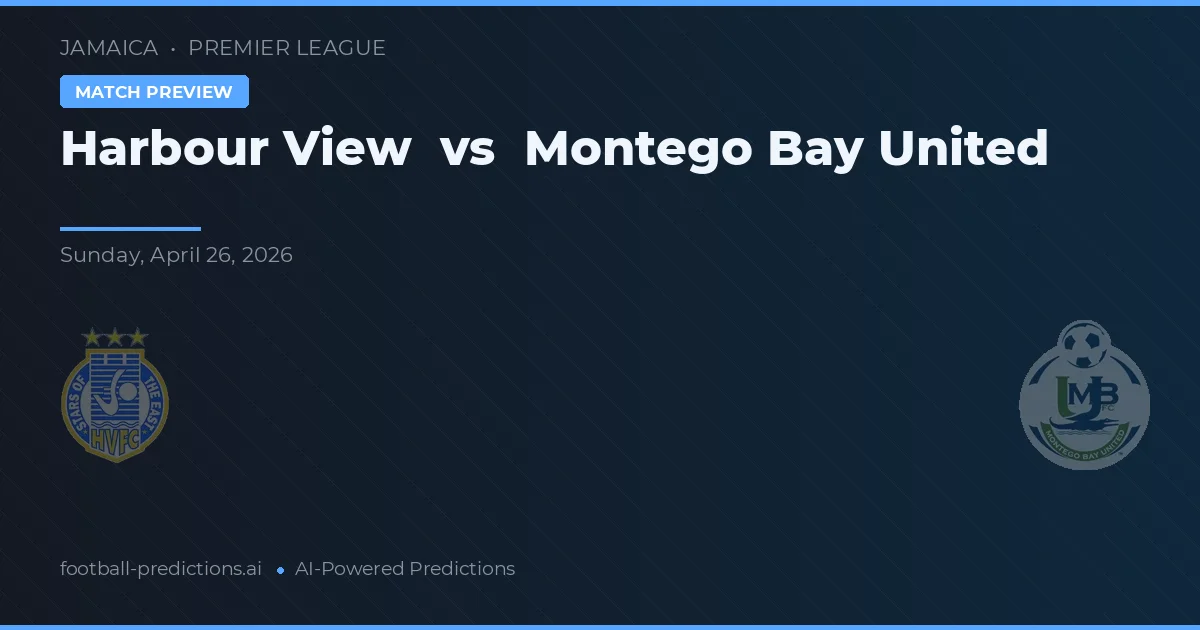 Harbour View vs Montego Bay United — typy i zapowiedź meczu
