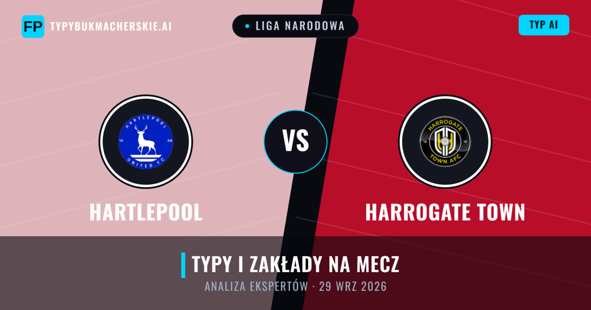Hartlepool vs Harrogate Town — typy i zapowiedź meczu