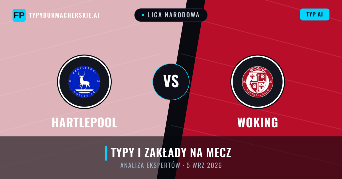 Hartlepool vs Woking — typy i zapowiedź meczu