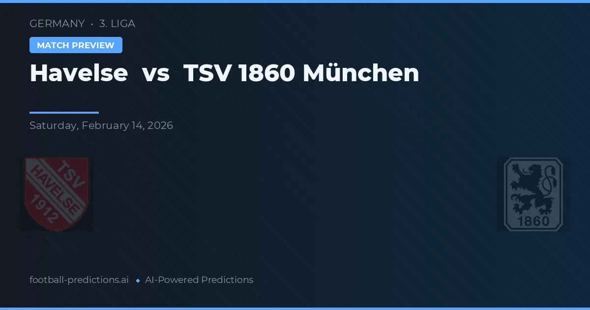 Havelse vs TSV 1860 Monachium — typy i zapowiedź meczu