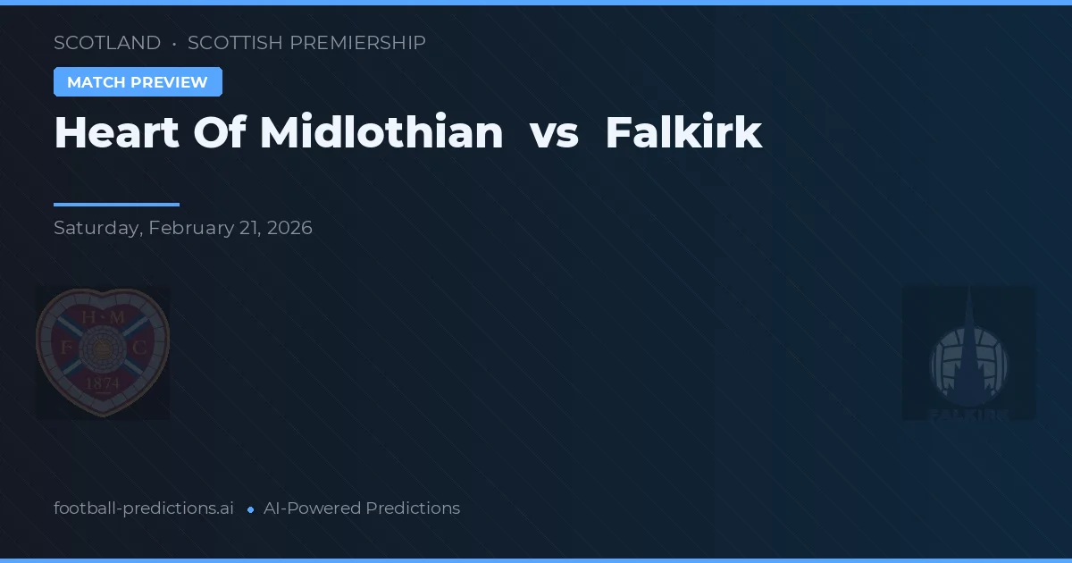 Heart of Midlothian vs Falkirk — typy i zapowiedź meczu
