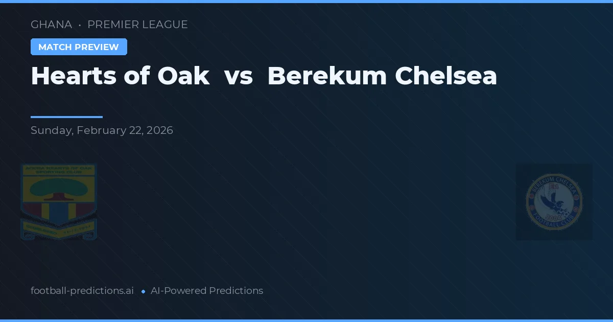 Hearts of Oak vs Chelsea Berekum — typy i zapowiedź meczu