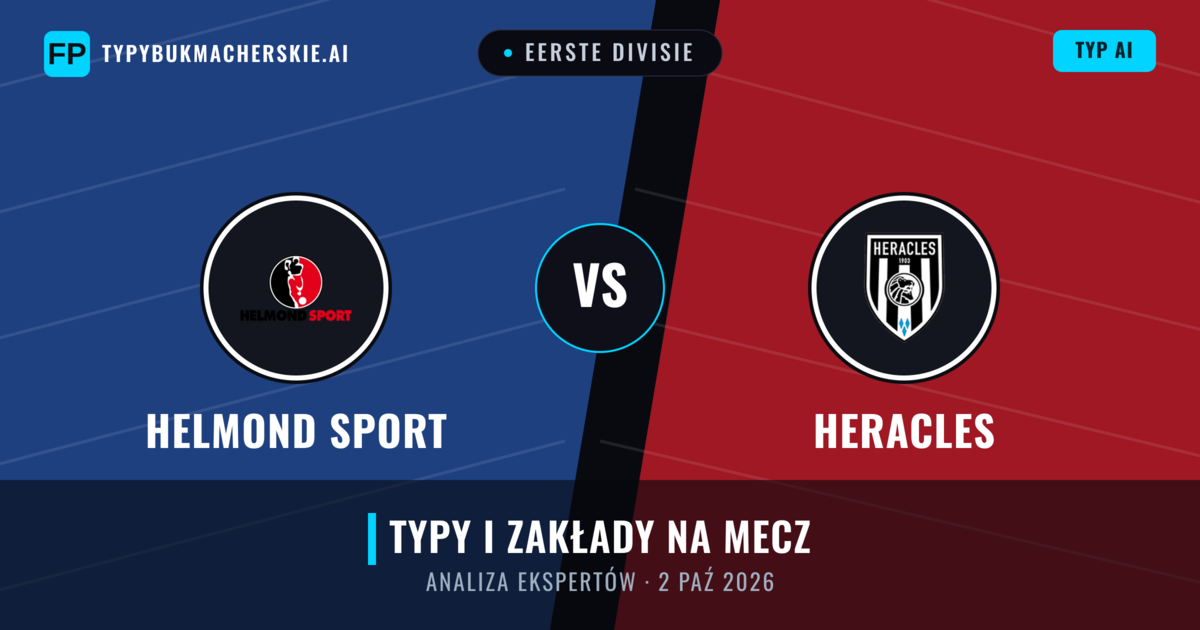 Helmond Sport vs Heracles — typy i zapowiedź meczu