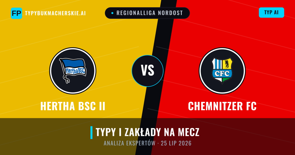 Hertha BSC II vs Chemnitzer FC — typy i zapowiedź meczu