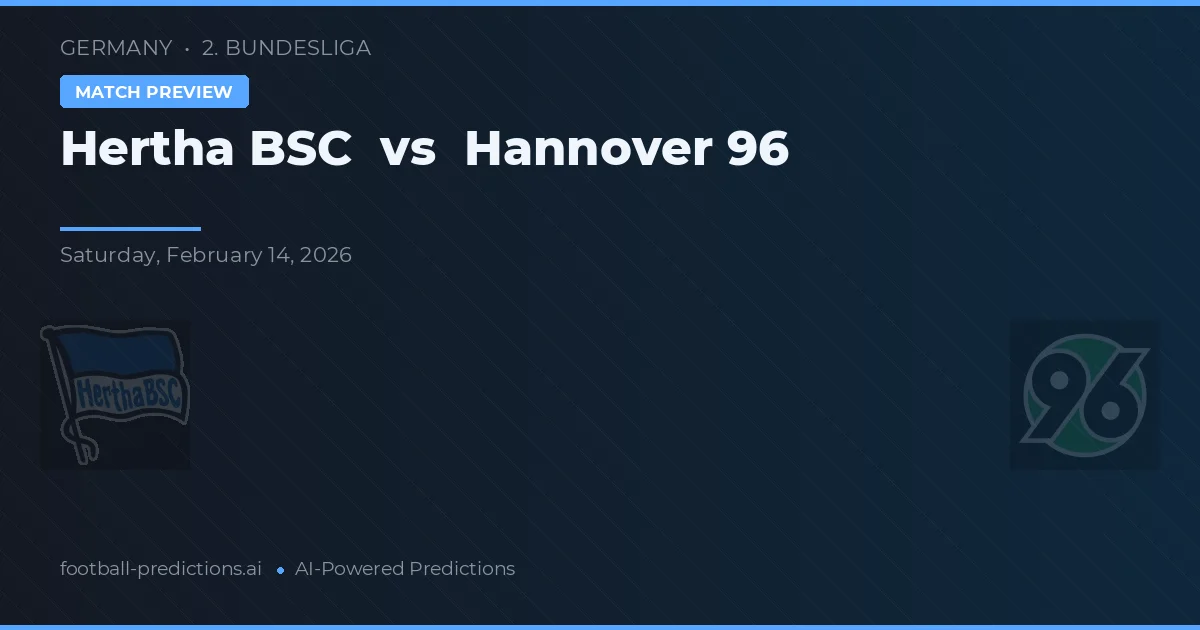 Hertha BSC vs Hannover 96 — typy i zapowiedź meczu
