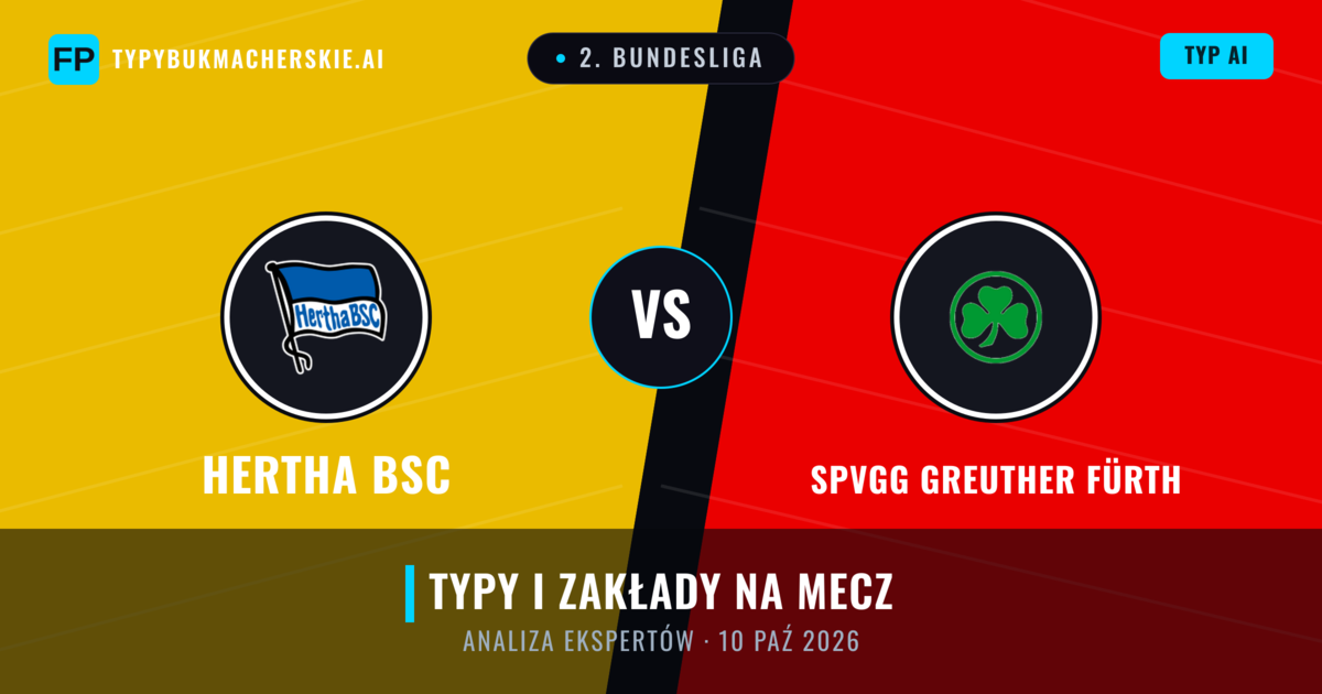 Hertha BSC vs SpVgg Greuther Fürth — typy i zapowiedź meczu