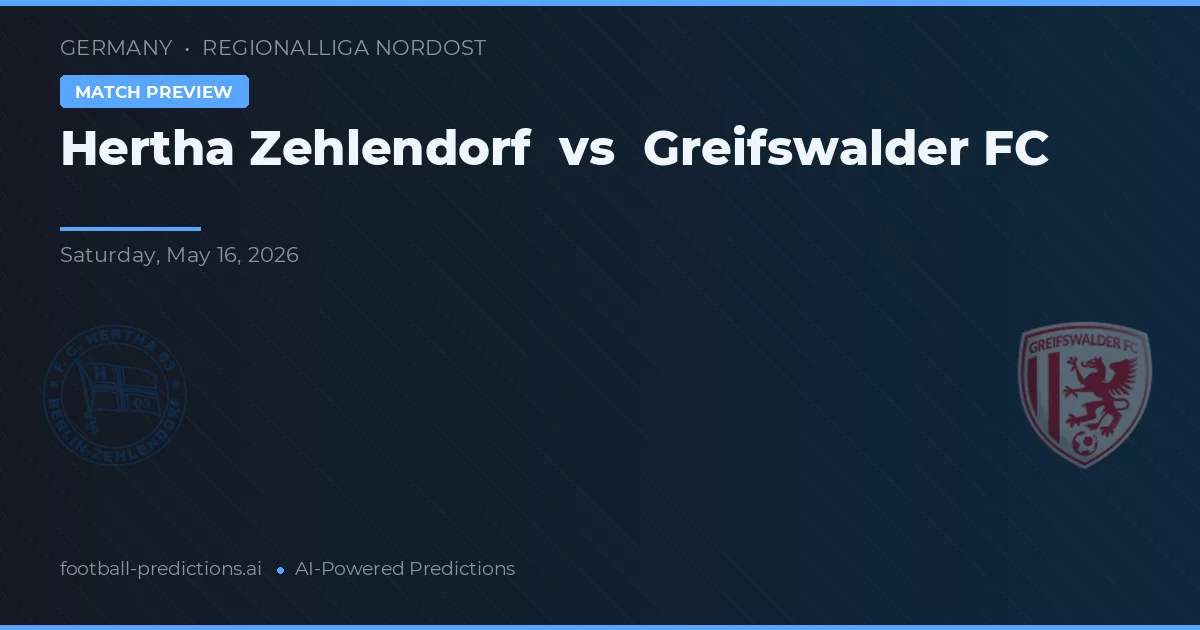 Hertha Zehlendorf vs Greifswalder FC — typy i zapowiedź meczu