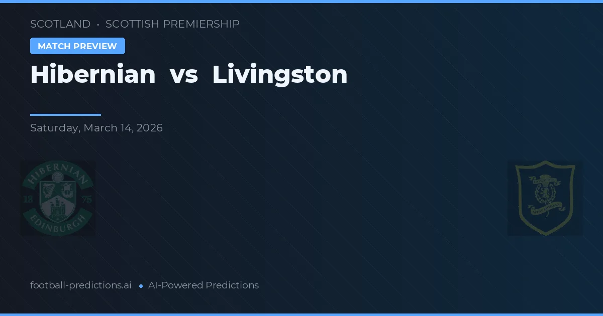 Hibernian vs Livingston — typy i zapowiedź meczu