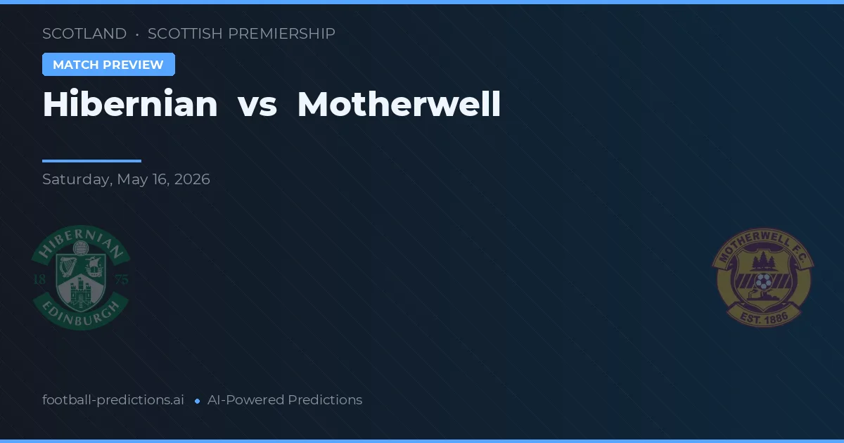 Hibernian vs Motherwell — typy i zapowiedź meczu