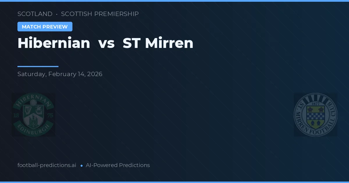 Hibernian vs ST Mirren — typy i zapowiedź meczu