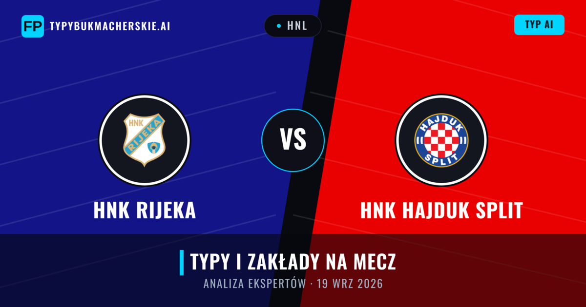 HNK Rijeka vs HNK Hajduk Split — typy i zapowiedź meczu