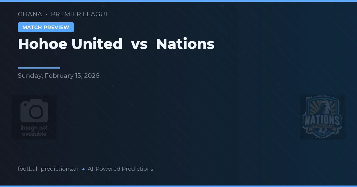 Hohoe United vs Nations — typy i zapowiedź meczu
