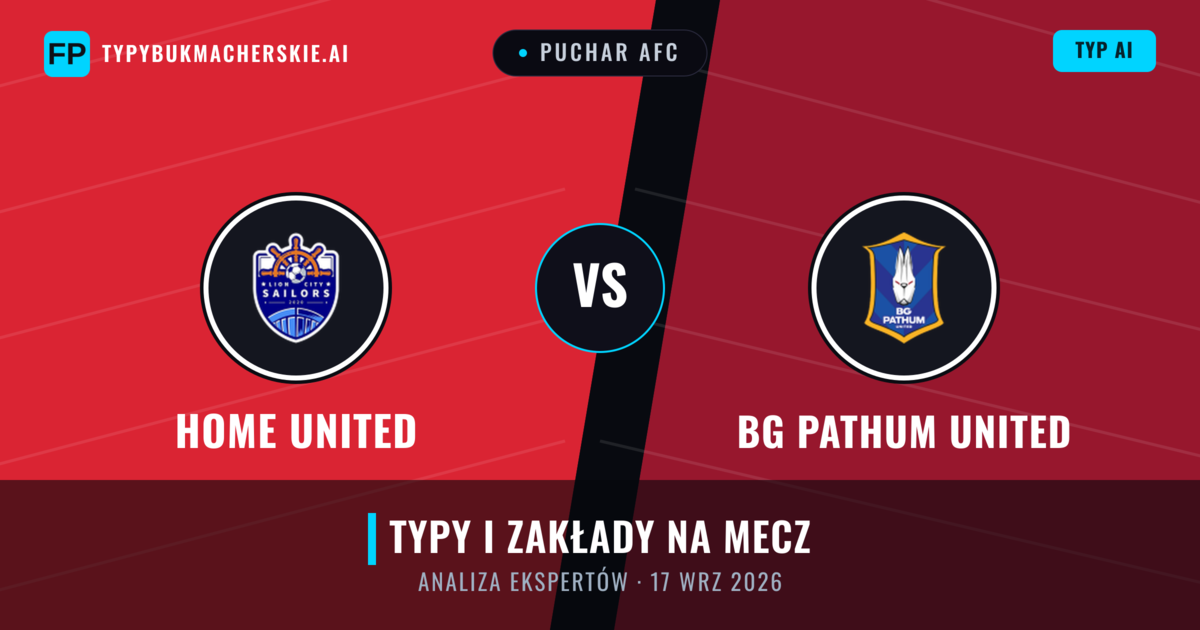 Home United vs BG Pathum United — typy i zapowiedź meczu