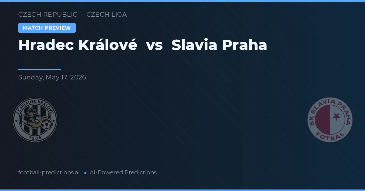Hradec Králové vs Slavia Praga — typy i zapowiedź meczu