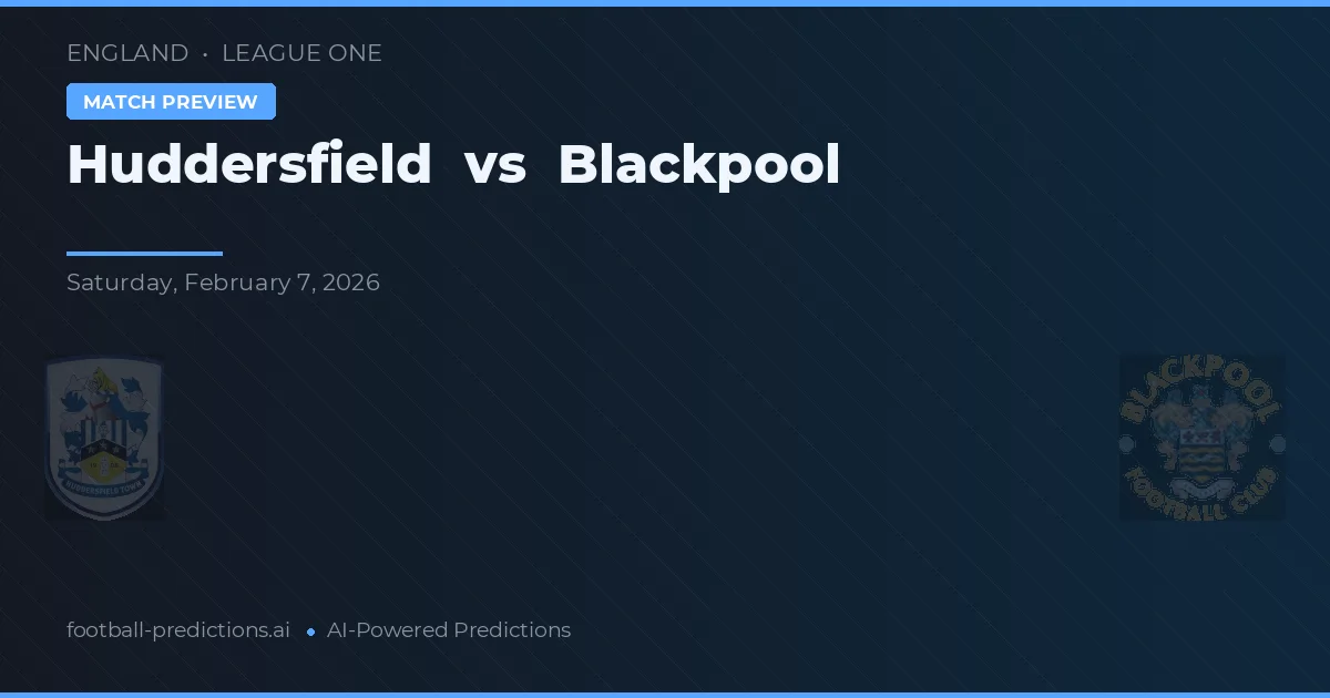 Huddersfield vs Blackpool — typy i zapowiedź meczu