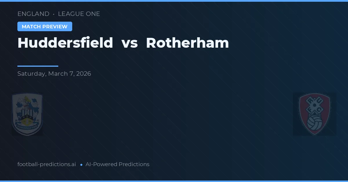 Huddersfield vs Rotherham — typy i zapowiedź meczu