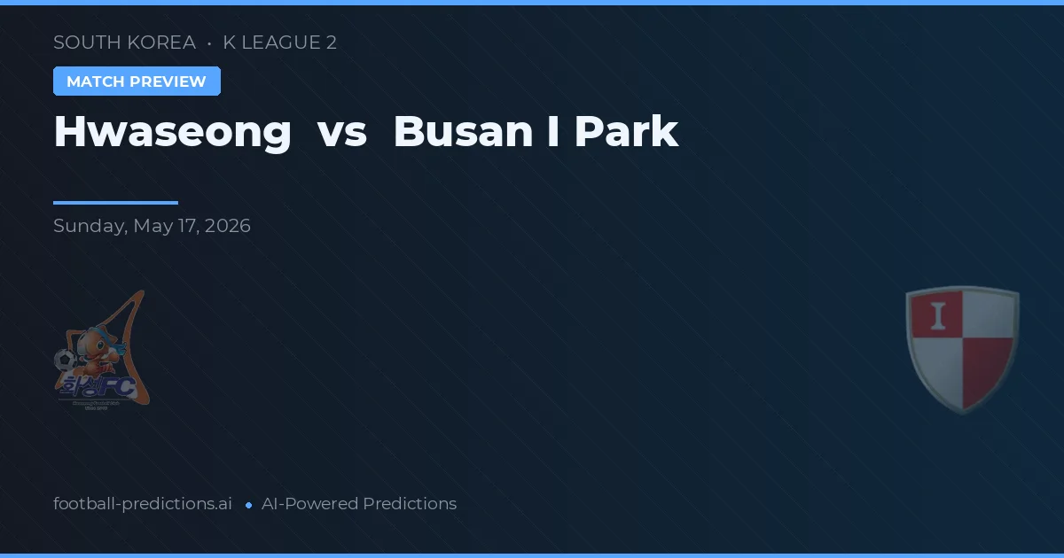 Hwaseong vs Busan I Park — typy i zapowiedź meczu