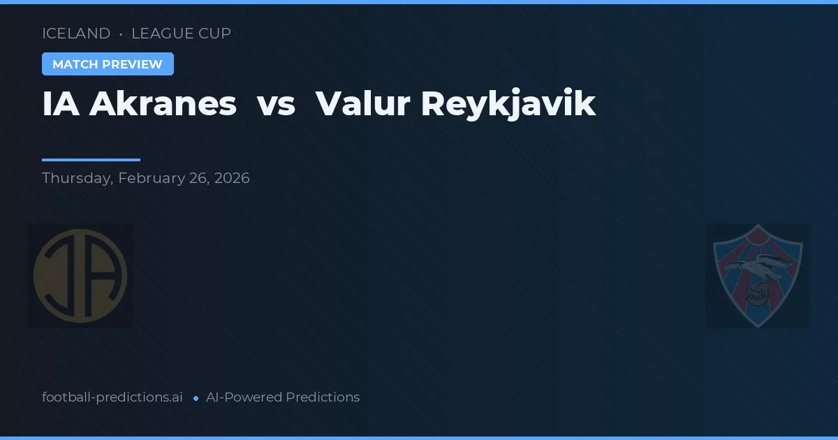 ÍA Akranes vs Valur Reykjavík — typy i zapowiedź meczu
