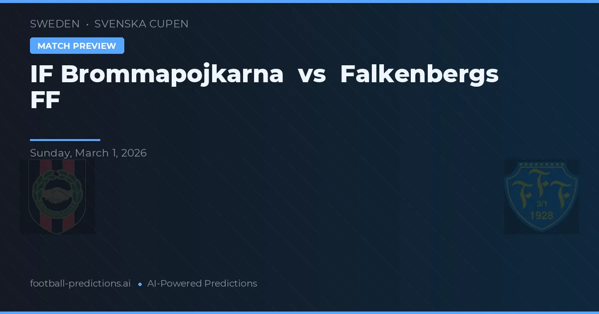 IF Brommapojkarna vs Falkenbergs FF — typy i zapowiedź meczu