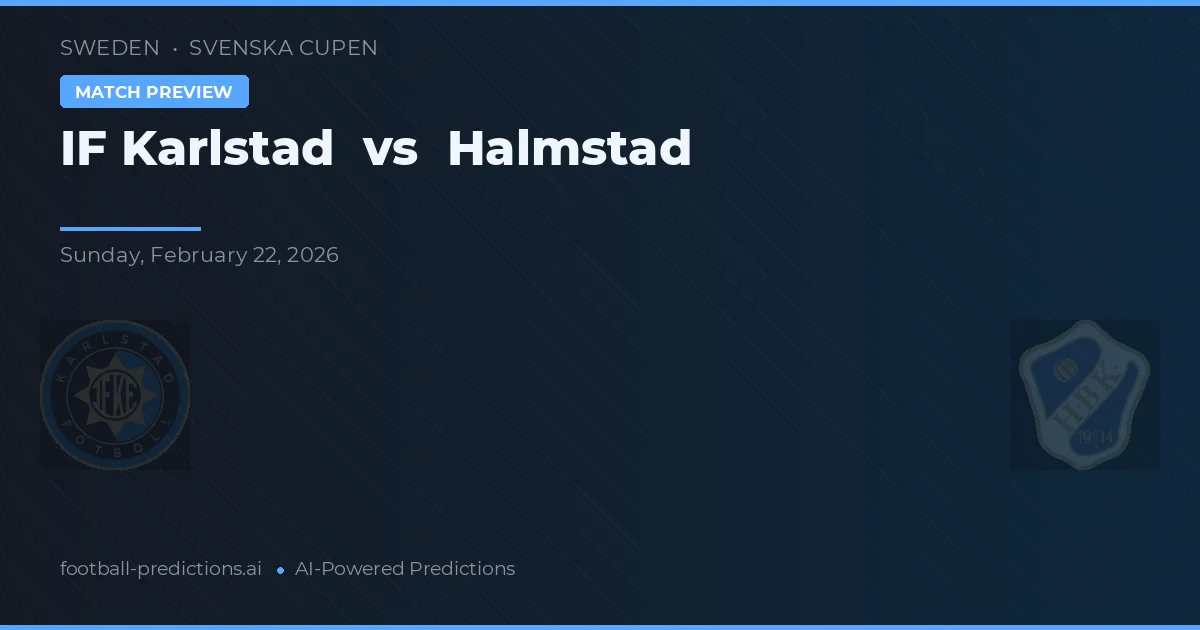 IF Karlstad vs Halmstad — typy i zapowiedź meczu