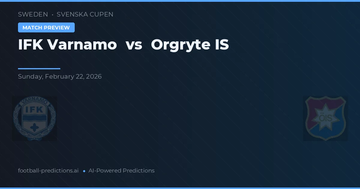 IFK Värnamo vs Oergryte IS — typy i zapowiedź meczu