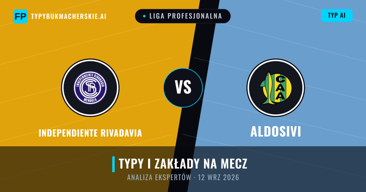Independiente Rivadavia vs Aldosivi — typy i zapowiedź meczu