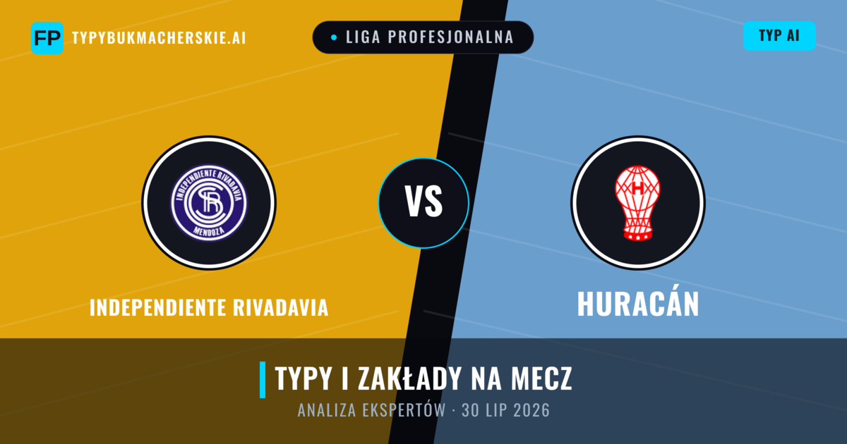 Independiente Rivadavia vs Huracán — typy i zapowiedź meczu