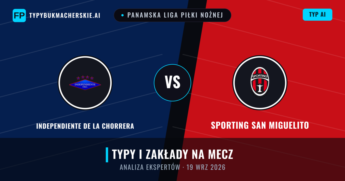 Independiente de La Chorrera vs Sporting San Miguelito — typy i zapowiedź meczu