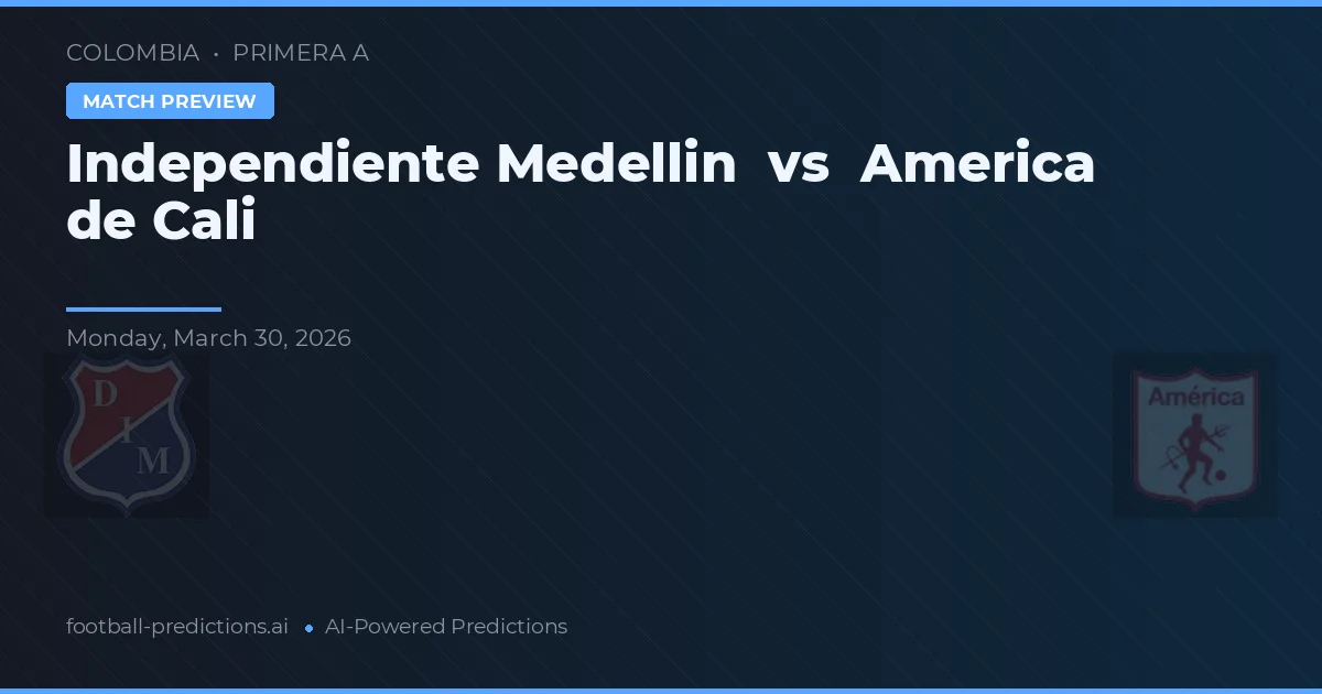 Independiente Medellín vs América Cali — typy i zapowiedź meczu