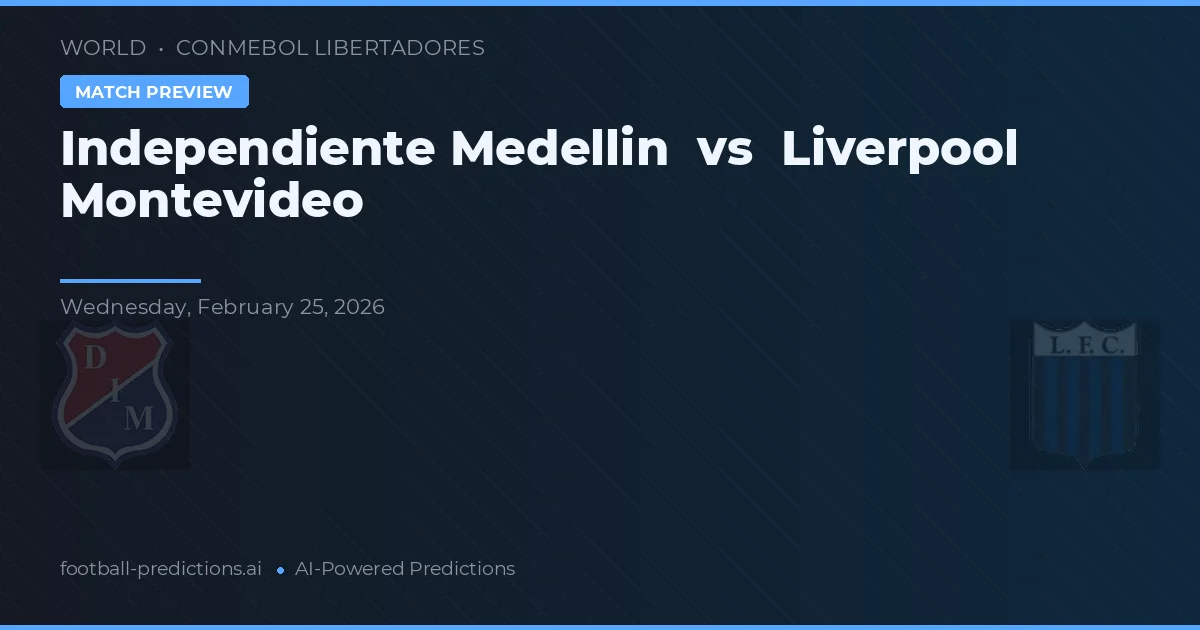 Independiente Medellín vs Liverpool Montevideo — typy i zapowiedź meczu