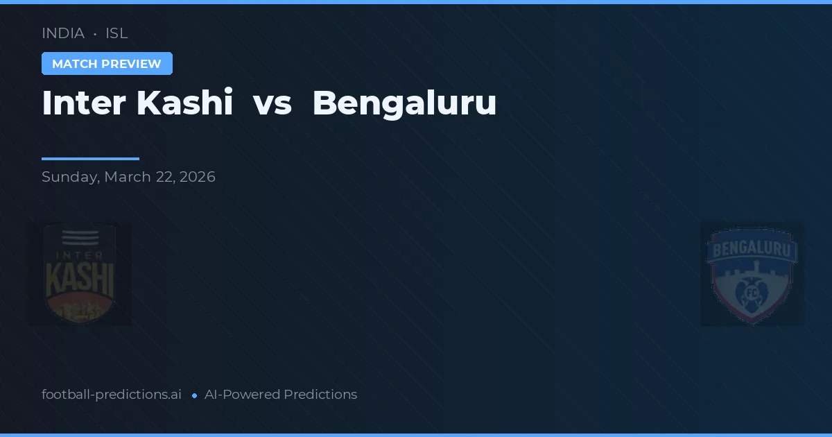 Inter Kashi vs Bengaluru — typy i zapowiedź meczu
