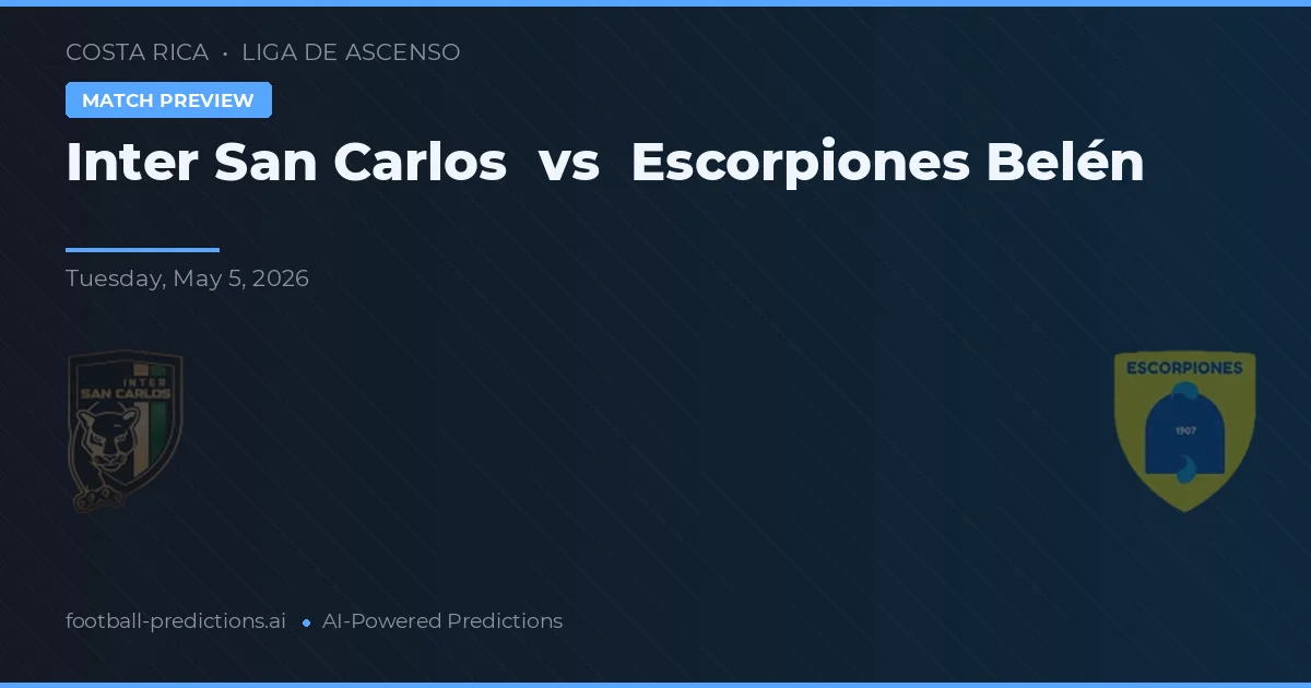 Inter San Carlos vs Escorpiones Belén — typy i zapowiedź meczu