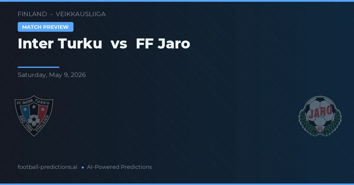 Inter Turku vs FF Jaro — typy i zapowiedź meczu