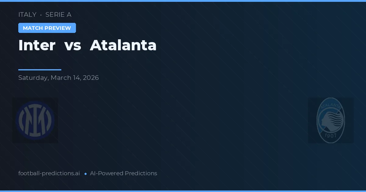 Inter vs Atalanta — typy i zapowiedź meczu